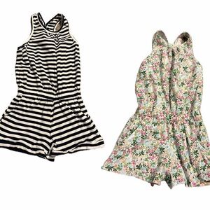 Hannah Kate size 8 girls romper jumpsuit shorts bundle
